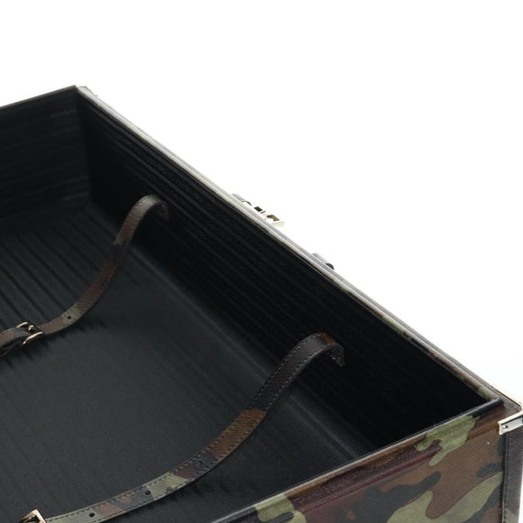 PRADA Trunk Saffiano leather Camouflage Auth 185558V