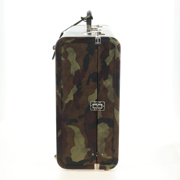 PRADA Trunk Saffiano leather Camouflage Auth 185558V