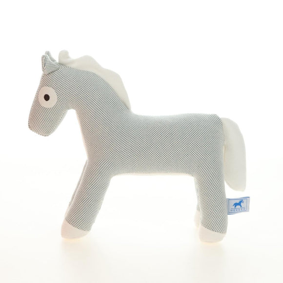 HERMES Cheval Honoré Epopé Stuffed Cotton Light Blue Auth 185562M