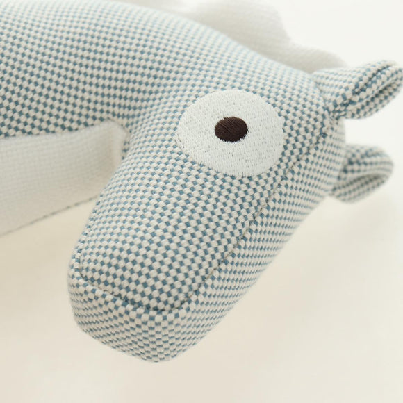 HERMES Cheval Honoré Epopé Stuffed Cotton Light Blue Auth 185562M