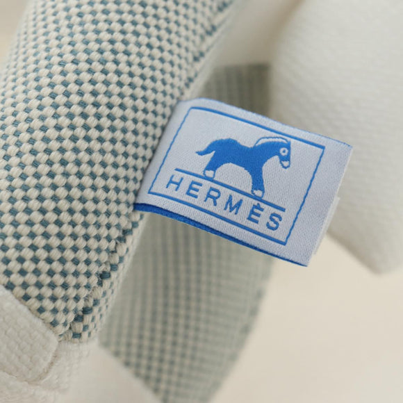 HERMES Cheval Honoré Epopé Stuffed Cotton Light Blue Auth 185562M