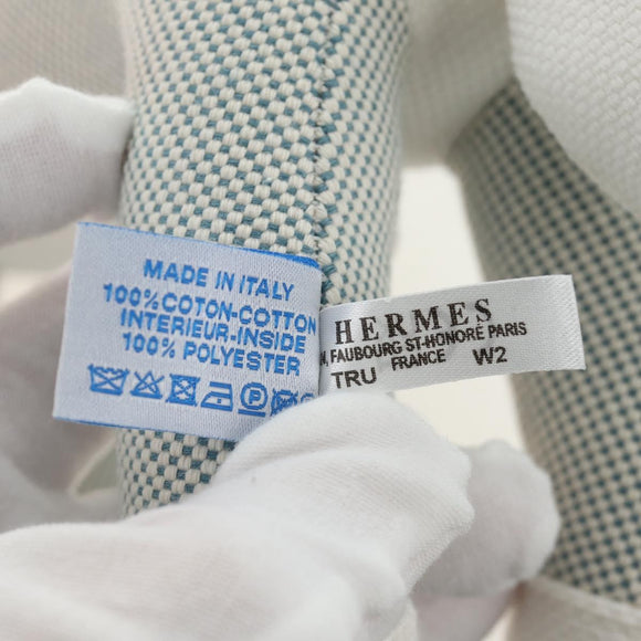 HERMES Cheval Honoré Epopé Stuffed Cotton Light Blue Auth 185562M