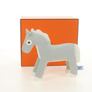 HERMES Cheval Honoré Epopé Stuffed Cotton Light Blue Auth 185562M-12