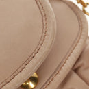 Miu Miu Matelasse Shoulder Bag Leather 2way Pink Gold Auth 185581M-25