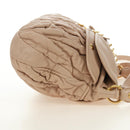 Miu Miu Matelasse Shoulder Bag Leather 2way Pink Gold Auth 185581M-5