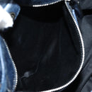 Miu Miu Hand Bag Leather 2way Navy Silver Auth 185583M-26