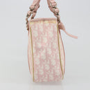 Christian Dior Trotter Canvas Chain Hand Bag PVC Pink Gold Auth 185587A-4