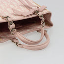 Christian Dior Trotter Canvas Chain Hand Bag PVC Pink Gold Auth 185587A-8