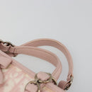 Christian Dior Trotter Canvas Chain Hand Bag PVC Pink Gold Auth 185587A-14