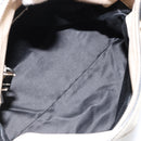 Miu Miu Hand Bag Leather 2way Beige Silver Auth 185589A-12