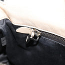 Miu Miu Hand Bag Leather 2way Beige Silver Auth 185589A-20