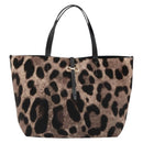 Salvatore Ferragamo Tote Bag Harako Leather Brown Gold Auth 185590A-13