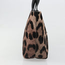 Salvatore Ferragamo Tote Bag Harako Leather Brown Gold Auth 185590A-4