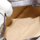 FENDI Zucca Canvas Hand Pouch Black Brown Auth 185591-12