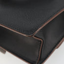 Miu Miu Shoulder Bag Leather Black Gold Auth 185592A-15