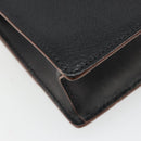 Miu Miu Shoulder Bag Leather Black Gold Auth 185592A-16