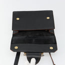 Miu Miu Shoulder Bag Leather Black Gold Auth 185592A-10