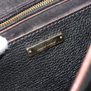 Miu Miu Shoulder Bag Leather Black Gold Auth 185592A-20