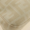 FENDI Zucca Canvas Mamma Baguette Shoulder Bag Ivory Silver Auth 185596V-13