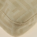 FENDI Zucca Canvas Mamma Baguette Shoulder Bag Ivory Silver Auth 185596V-15