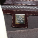 FENDI Zucca Canvas Mamma Baguette Shoulder Bag Ivory Silver Auth 185596V-22