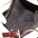 FENDI Zucca Canvas Mamma Baguette Shoulder Bag Ivory Silver Auth 185596V-23