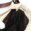 FENDI Zucca Canvas Mamma Baguette Shoulder Bag Ivory Silver Auth 185596V-25