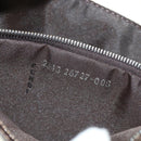 FENDI Zucca Canvas Mamma Baguette Shoulder Bag Ivory Silver Auth 185596V-28