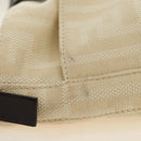 FENDI Zucca Canvas Mamma Baguette Shoulder Bag Ivory Silver Auth 185596V-5