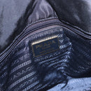 PRADA Chain Shoulder Bag Leather Black Gold Auth 185597A-19