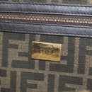 FENDI Zucca Canvas Mamma Baguette Shoulder Bag 2way Black Brown Auth 185598SM-29