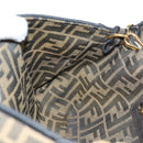 FENDI Zucca Canvas Mamma Baguette Shoulder Bag 2way Black Brown Auth 185598SM-30