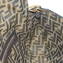 FENDI Zucca Canvas Mamma Baguette Shoulder Bag 2way Black Brown Auth 185598SM-31