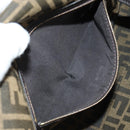 FENDI Zucca Canvas Mamma Baguette Shoulder Bag 2way Black Brown Auth 185598SM-33