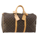 LOUIS VUITTON Monogram Keepall 50 Boston Bag M41426 LV Auth 185599SAM-1