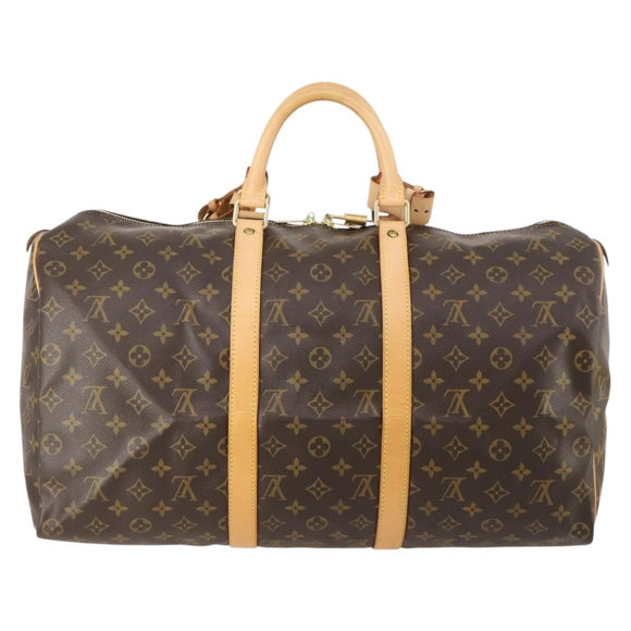 LOUIS VUITTON Monogram Keepall 50 Boston Bag M41426 LV Auth 185599SAM