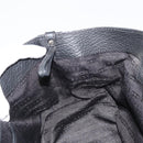 CELINE Triomphe Hand Bag Leather Black Silver Auth 185601A-17