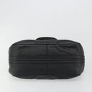 CELINE Triomphe Hand Bag Leather Black Silver Auth 185601A-9
