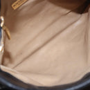 BOTTEGA VENETA INTRECCIATO Hand Bag Leather 2way Black Gold Auth 185602A-10