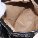 BOTTEGA VENETA INTRECCIATO Hand Bag Leather 2way Black Gold Auth 185602A-24