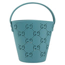 GUCCI Children's Hand Bag rubber Turquoise Blue 723051 Auth 185604M-1