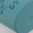 GUCCI Children's Hand Bag rubber Turquoise Blue 723051 Auth 185604M-13