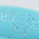 GUCCI Children's Hand Bag rubber Turquoise Blue 723051 Auth 185604M-15