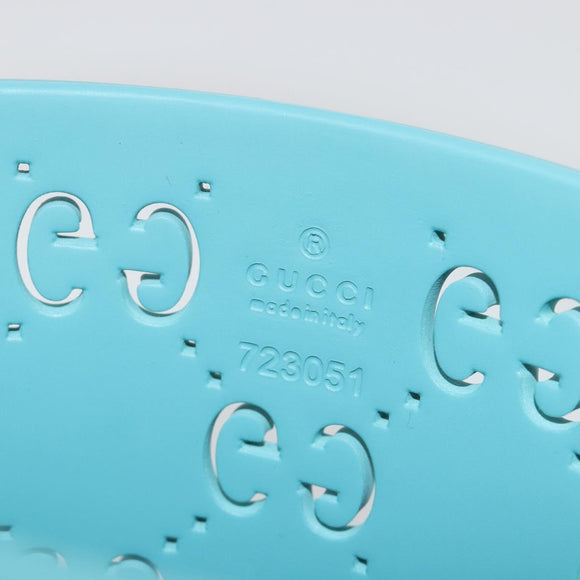 GUCCI Children's Hand Bag rubber Turquoise Blue 723051 Auth 185604M