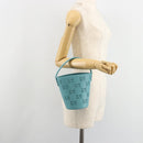 GUCCI Children's Hand Bag rubber Turquoise Blue 723051 Auth 185604M-19