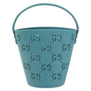 GUCCI Children's Hand Bag rubber Turquoise Blue 723051 Auth 185604M-2