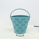 GUCCI Children's Hand Bag rubber Turquoise Blue 723051 Auth 185604M-20