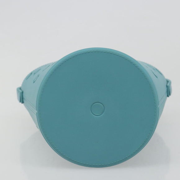 GUCCI Children's Hand Bag rubber Turquoise Blue 723051 Auth 185604M