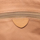 CELINE Macadam Canvas Shoulder Bag PVC Leather Brown Gold Auth 185605A-12