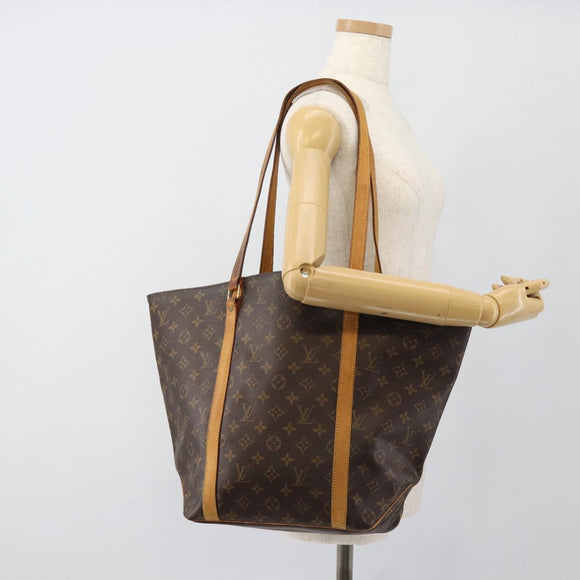LOUIS VUITTON Monogram Sac Shopping GM Tote Bag M51110 LV Auth 185607